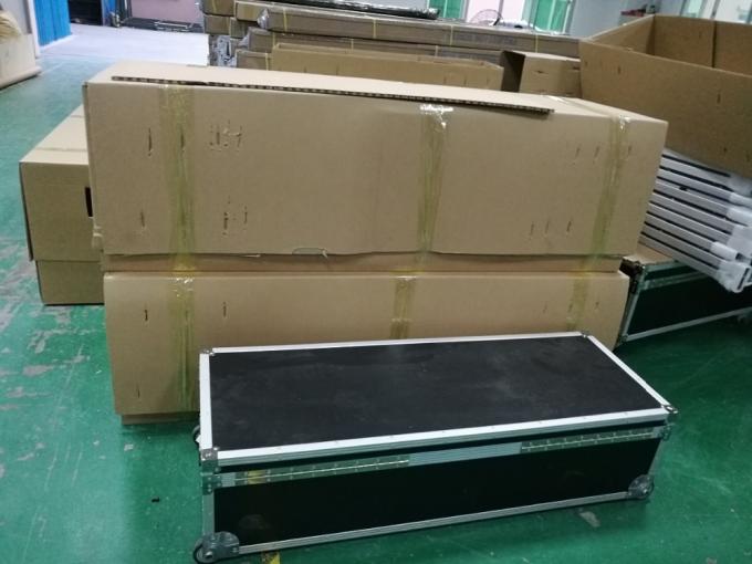 Bên ngoài 16:9 120 inch chiếu phía trước gấp nhanh màn hình chiếu máy chiếu di động với giá đỡ 4