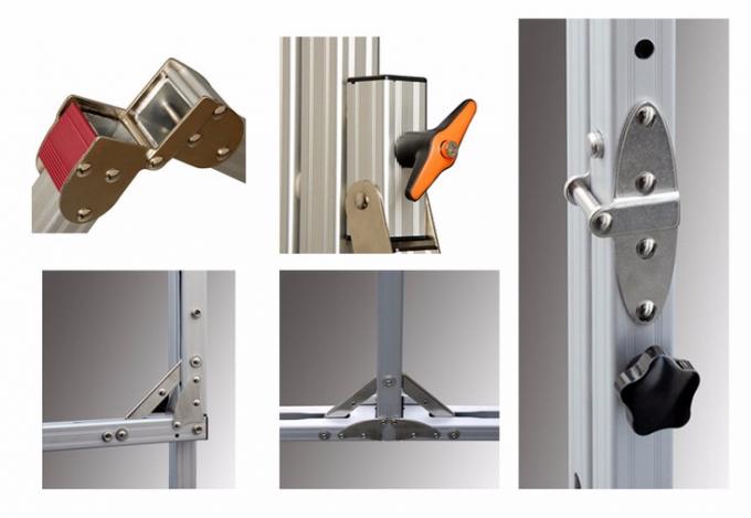 Màn hình chiếu 120 inch phía trước phía sau Fast Fold Portable Projection Screen With Stand Metal 3D PVC Fabric 3