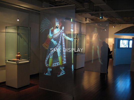 Chất lượng Transparent Self Adhesive Rear Projection Film For Shop Window Advertising Nhà máy