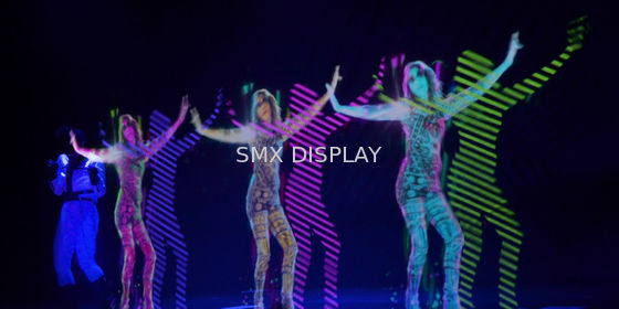 Chất lượng 3D Virtual Holographic Projection System 5x6 meter , Stage Artist holography for Event Nhà máy