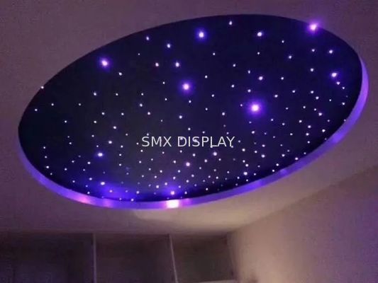 Chất lượng Bộ đèn LED sợi quang ngôi sao 6W RGB cho ô tô / phòng có mô hình âm nhạc Nhà máy