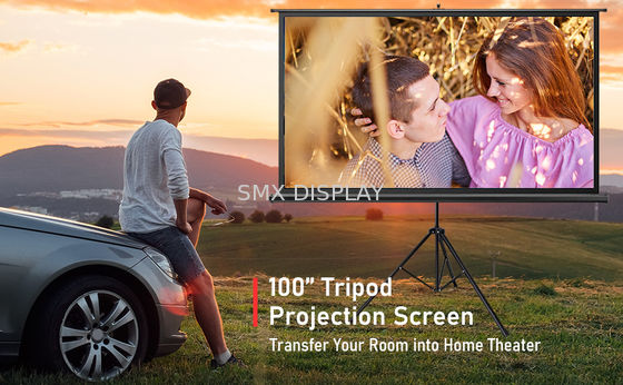 Chất lượng Giá đỡ ba chân di động Máy chiếu Màn hình Rạp chiếu phim 96 "X96" 244x244cm Nhà máy