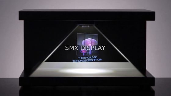 Chất lượng Floating holographic picture quality 3D Hologram Pyramid Display Showcase 3 Side Nhà máy