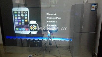 chất lượng Self Adhesive Rear Projection Window Film / Transparent Holographic Film Outdoor Nhà máy