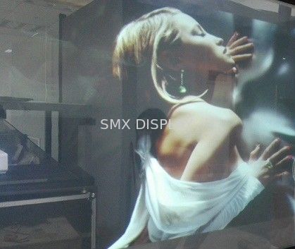 Chất lượng 170 Degree transparent rear projection film For Glass Outdoor Projector Screen Nhà máy