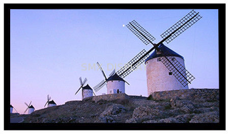 Chất lượng 92" Fixed projector Screen For Home Cinema , Flexible White / Grey Fabric Nhà máy