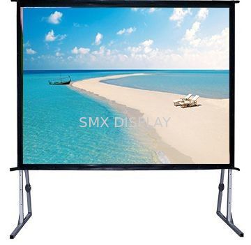 Chất lượng 120" Fast Fold Projector Screen With Flight Case / Outdoor Rear Projector Fabric Stand Nhà máy