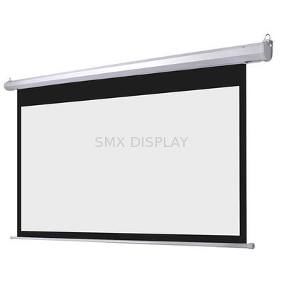 chất lượng Out door Electric Projection Screens Remote Control / presentation screen Roll Up Nhà máy