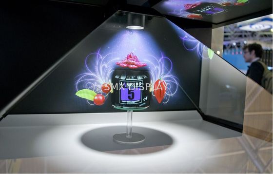Chất lượng High Resolution holographic pyramids / Hologram Display Showcase For Trade Show Nhà máy