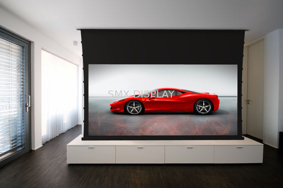 Chất lượng Motorized Tab Tensioned Projector Screen 100" / Home Cinema Screen Nhà máy