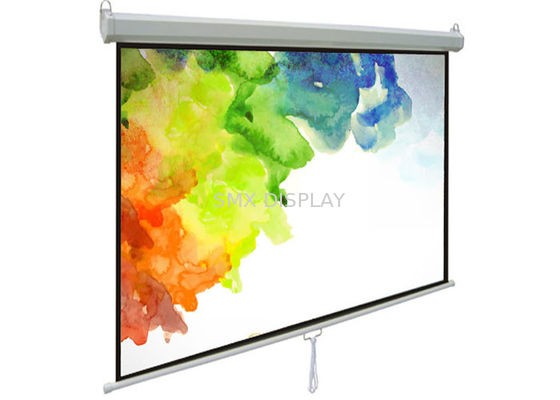chất lượng Màn hình máy chiếu kéo xuống 100 inch R kéo xuống thủ công Chiều cao màn hình có thể điều chỉnh cuộn xuống đa năng Nhà máy