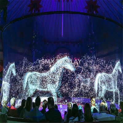 Chất lượng Màn hình chiếu lớn Hologram Gauze Màu trắng Xám Đen Hologram Mesh Screen Nhà máy