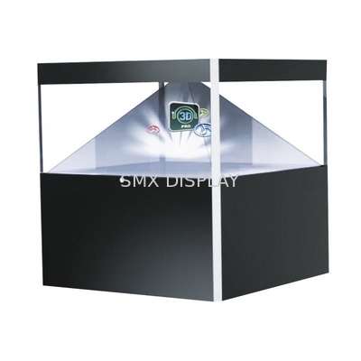360 độ Kim tự tháp 3D Hologram Display Showcase / Hologram 3D rõ ràng Kim tự tháp Holobox Watch Glass