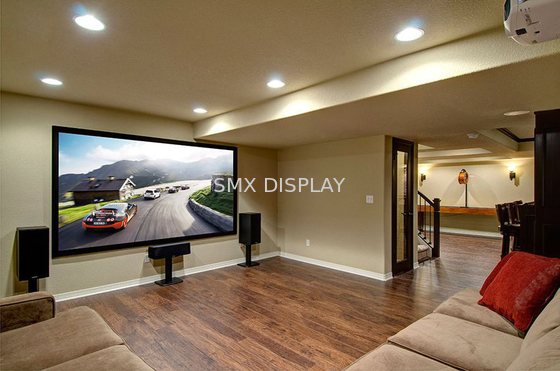 Màn hình máy chiếu âm thanh 4K cố định 150inch được phủ nhung cho rạp chiếu tại nhà