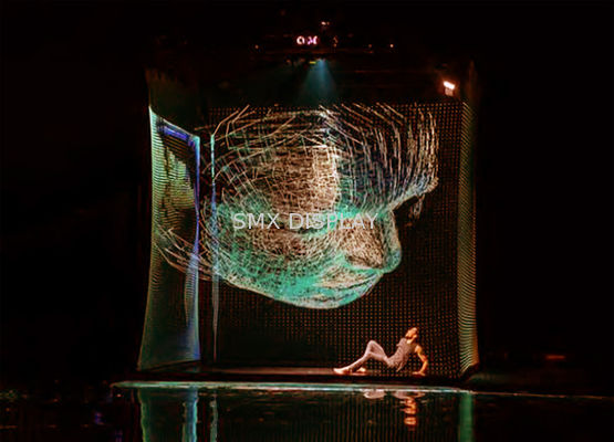 Chất lượng 9x30m Màn hình Holographic Transparent Mesh Hologram Projector Screen Cho các sự kiện trực tiếp Nhà máy