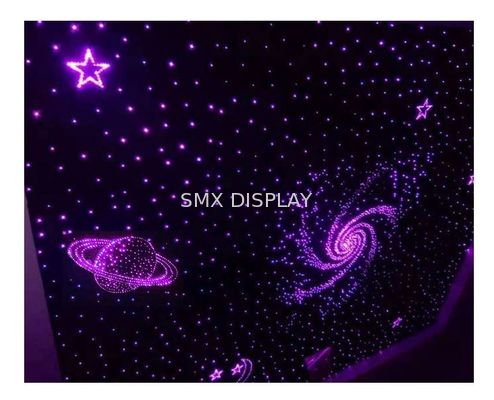 Đèn trần sao sợi quang PMMA Ánh sáng RGB 600x1200mm với 7 màu