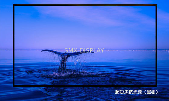 chất lượng Chiếu sáng màn hình 100 inch chống chiếu cố định với màn chiếu siêu ngắn Nhà máy