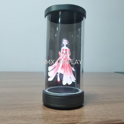 chất lượng 5 inch 360 Holographic Display Hologram Cylinder với định dạng hình ảnh PNG Video định dạng MP4 Nhà máy