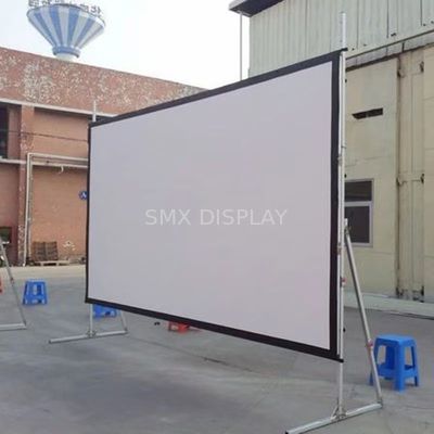 Chất lượng Màn hình chiếu gấp gọn ngoài trời 200 inch 16:9 chất lượng cao với bộ phụ kiện đầy đủ cho trình chiếu ngoài trời Nhà máy