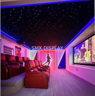 Chất lượng 0.75mm PMMA Random Star Fiber Optic Lights Bảng trần ngôi sao cho rạp chiếu phim gia đình Nhà máy