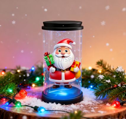 chất lượng Christmas Gift Mini 3D Hologram Display Handheld Animation Showcase 5inch Holo Tube Nhà máy