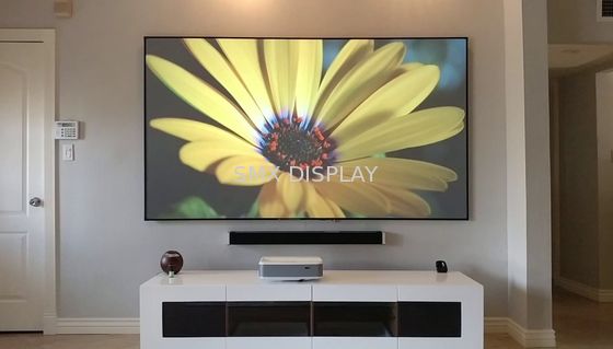 chất lượng Cinema cố định khung màn hình kim cương chống ánh sáng chiếu bảng điều khiển 170 ° xem góc Nhà máy