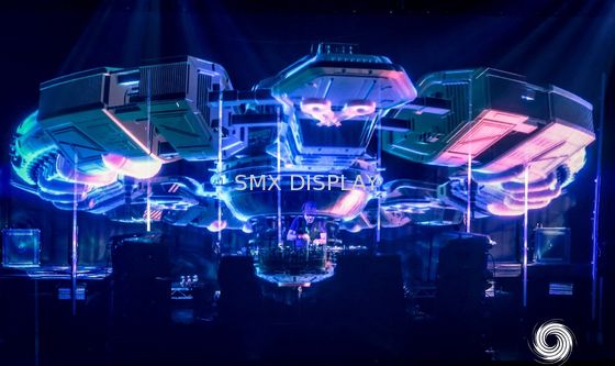 Chất lượng Holo Gauze Hệ thống chiếu hình ba chiều Màn hình ba chiều vô hình cho sân khấu Nhà máy