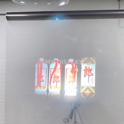 1.52 x 30 mét Độ trong suốt bằng phim chiếu hậu mặt sau Holographic với Tự dính