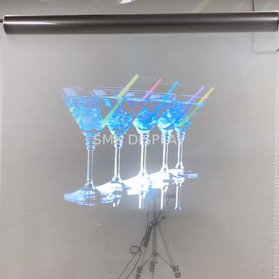 Chất lượng Transparent Holographic Rear Projection Film on Storefront Glass for Window Advertising Nhà máy