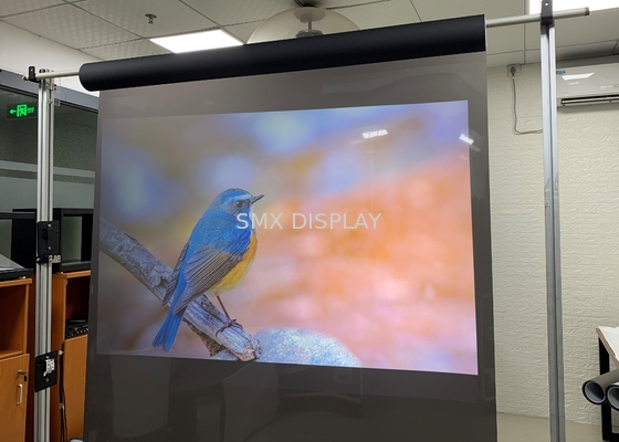 Xoá Màn hình Chiếu toàn cảnh Transparent, Màn hình Holoscreen 100 Micron dành cho Màn hình / Cửa hàng