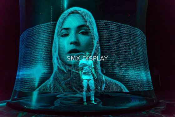 Chất lượng Gạc ba chiều Màn hình chiếu ba chiều 3D trong suốt 50m Nhà máy