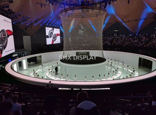 Chất lượng Màn hình lưới ba chiều chống thấm nước màu xám nhìn xuyên qua 9x30m cho sự kiện Nhà máy