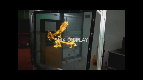 Màn hình ba chiều 3D Holo Gauze Máy chiếu lưới trong suốt Chiều dài 30m