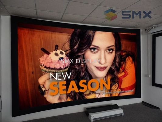 Chất lượng Màn hình cong rộng 120 inch với đường viền nhung màu đen Nhà máy