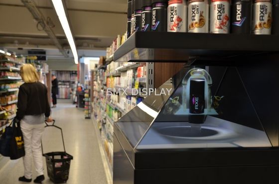 chất lượng Màn hình kim tự tháp chiếu ba chiều 270 độ 22 inch 3D cho quảng cáo Nhà máy