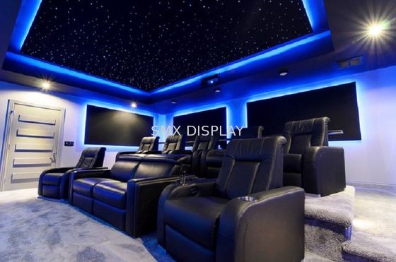 Chất lượng Tấm trần hình sao sợi quang 110V - 220V Màu sáng RGB cho rạp chiếu phim tại nhà Nhà máy